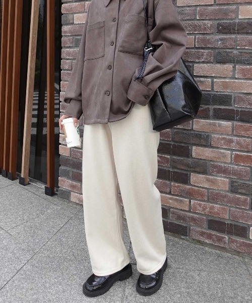 CORNERS(コーナーズ)の「ダンボールニットパンツ(その他パンツ・レディース・ベージュ系その他/ベージュ/ブラック・M)」の12枚目の写真