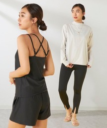 Ocean Pacific（オーシャンパシフィック）の「【OP/オーピー】レディースモックネックラッシュガード付き水着5点セット　ヨガウェア ピラティス トレーニングウェア（水着）」