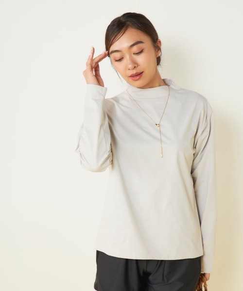 セール】【OP/オーピー】レディースモックネックラッシュガード付き