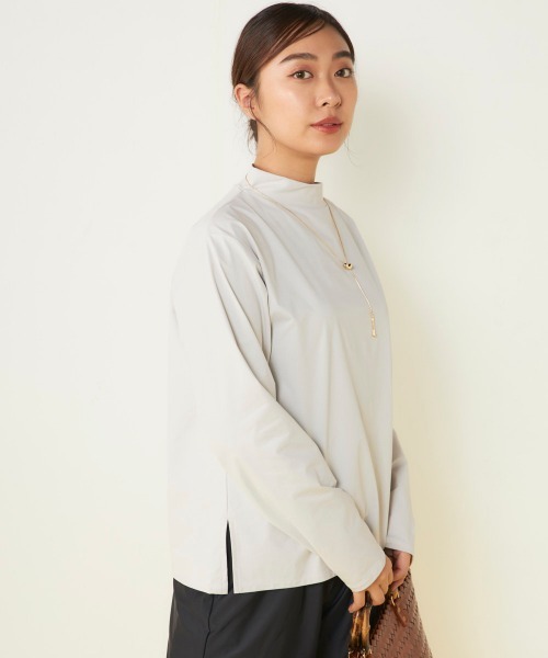 Ocean Pacific（オーシャンパシフィック）の「【OP/オーピー】レディースモックネックラッシュガード付き水着5点セット　ヨガウェア ピラティス トレーニングウェア（水着・レディース・ブラック/ベージュ/チャコールグレー・LARGE/X-LARGE/MEDIUM）」の16枚目の写真