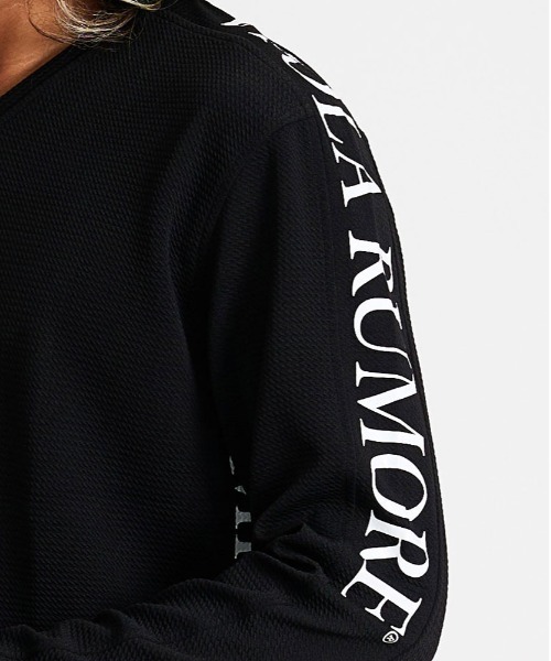 VIOLA(ヴィオラ)の「『VIOLA rumore/ヴィオラ ルモーレ』プリント入り切替Vネックフクレ長袖カットソー(Tシャツ/カットソー・メンズ・ホワイト/ブラック/ホワイト×ブラック・XL/L/M)」の11枚目の写真