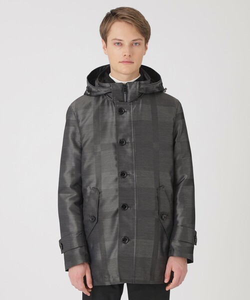 BLACK LABEL CRESTBRIDGE(ブラックレーベル・クレストブリッジ)の「シャドーチェック10monthショートパーカー(ブルゾン・メンズ・ネイビー/グリーン系その他7/グレー系その他・M/L/XL)」の5枚目の写真
