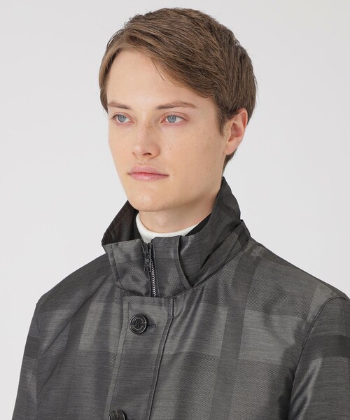 BLACK LABEL CRESTBRIDGE(ブラックレーベル・クレストブリッジ)の「シャドーチェック10monthショートパーカー(ブルゾン・メンズ・ネイビー/グリーン系その他7/グレー系その他・M/L/XL)」の10枚目の写真