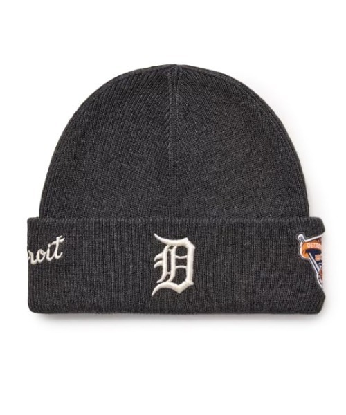 MLB(メジャーリーグベースボール)の「【日本未発売/WEB限定】MLB KOREA(エムエルビーコリア)/ロゴパッチ ワッペン ビーニー ニット帽/Patch beanie(ニットキャップ/ビーニー・レディース・チャコールグレー/ブルー/クリーム/ブラック/ワインレッド/ベージュ・FREE)」の3枚目の写真