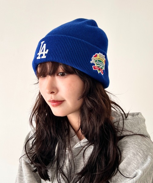 MLB(メジャーリーグベースボール)の「【日本未発売/WEB限定】MLB KOREA(エムエルビーコリア)/ロゴパッチ ワッペン ビーニー ニット帽/Patch beanie(ニットキャップ/ビーニー・レディース・チャコールグレー/ブルー/クリーム/ブラック/ワインレッド/ベージュ・FREE)」の20枚目の写真