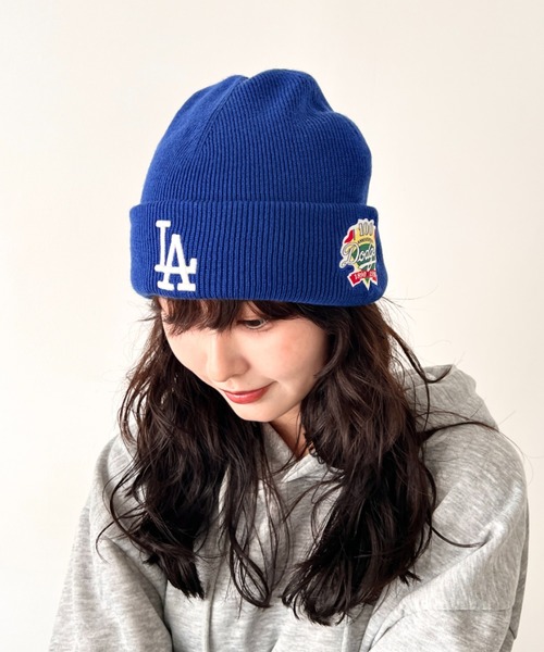 MLB(メジャーリーグベースボール)の「【日本未発売/WEB限定】MLB KOREA(エムエルビーコリア)/ロゴパッチ ワッペン ビーニー ニット帽/Patch beanie(ニットキャップ/ビーニー・レディース・チャコールグレー/ブルー/クリーム/ブラック/ワインレッド/ベージュ・FREE)」の22枚目の写真