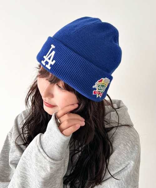 MLB(メジャーリーグベースボール)の「【日本未発売/WEB限定】MLB KOREA(エムエルビーコリア)/ロゴパッチ ワッペン ビーニー ニット帽/Patch beanie(ニットキャップ/ビーニー・レディース・チャコールグレー/ブルー/クリーム/ブラック/ワインレッド/ベージュ・FREE)」の21枚目の写真