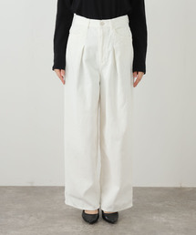 【JANE SMITH】 8W COTTON CORDUROY TUCK5 PANT：パンツ