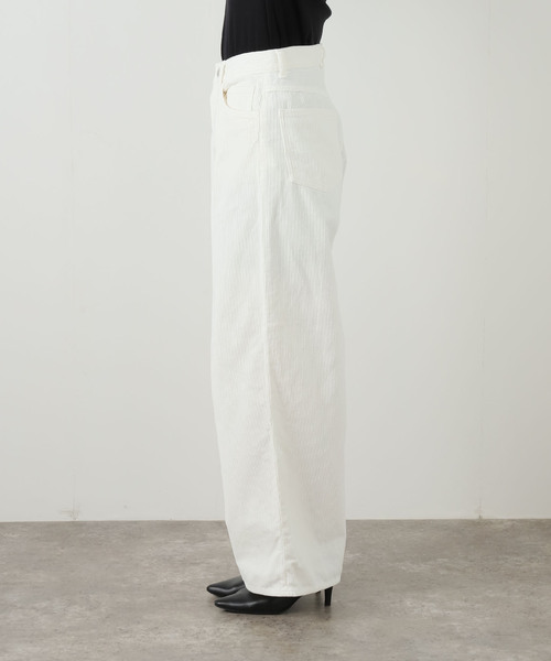 セール】【JANE SMITH】 8W COTTON CORDUROY TUCK5 PANT：パンツ
