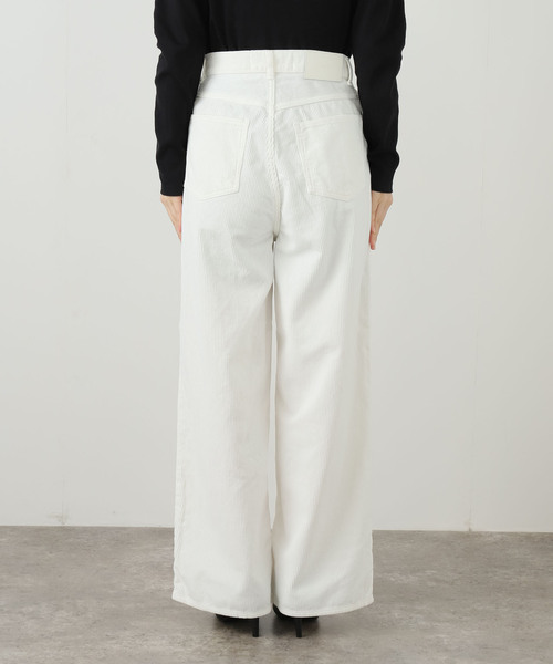 JANE SMITH / JOHN SMITH(ジェーンスミスジョンスミス)の「【JANE SMITH】 8W COTTON CORDUROY TUCK5 PANT:パンツ(スラックス・レディース・ホワイト・25/26)」の5枚目の写真
