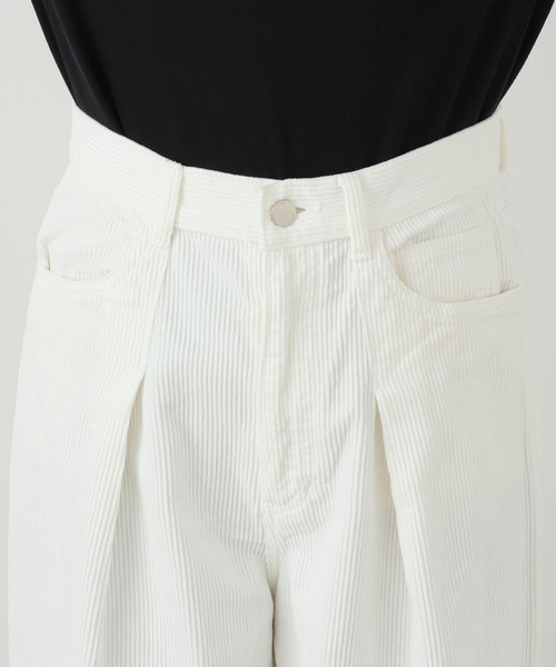 JANE SMITH / JOHN SMITH(ジェーンスミスジョンスミス)の「【JANE SMITH】 8W COTTON CORDUROY TUCK5 PANT:パンツ(スラックス・レディース・ホワイト・25/26)」の7枚目の写真