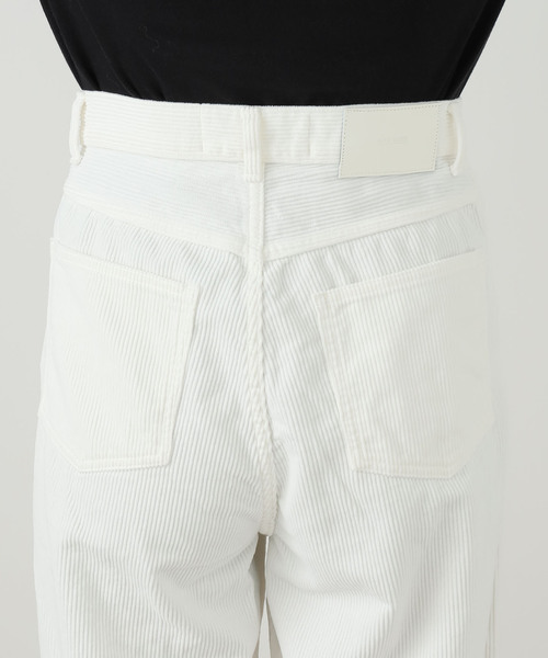 JANE SMITH / JOHN SMITH(ジェーンスミスジョンスミス)の「【JANE SMITH】 8W COTTON CORDUROY TUCK5 PANT:パンツ(スラックス・レディース・ホワイト・25/26)」の8枚目の写真