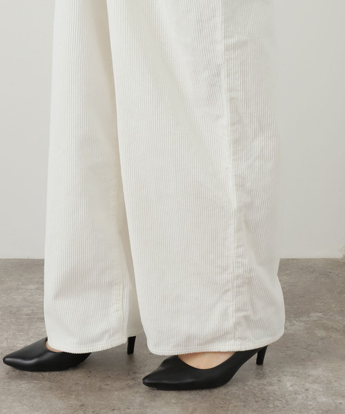 JANE SMITH / JOHN SMITH(ジェーンスミスジョンスミス)の「【JANE SMITH】 8W COTTON CORDUROY TUCK5 PANT:パンツ(スラックス・レディース・ホワイト・25/26)」の11枚目の写真