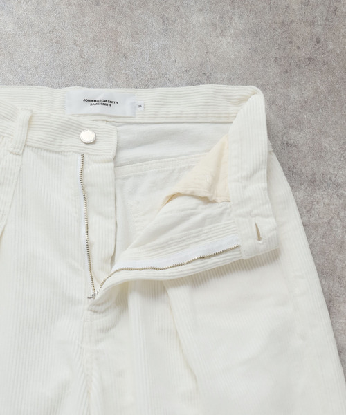 JANE SMITH / JOHN SMITH(ジェーンスミスジョンスミス)の「【JANE SMITH】 8W COTTON CORDUROY TUCK5 PANT:パンツ(スラックス・レディース・ホワイト・25/26)」の12枚目の写真