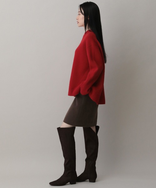 A part by（アパートバイ）の「カシミヤコンオフタートルニット（ニット/セーター・レディース・イエロー系その他/レッド/ライトグレー/ネイビー・FREE）」の14枚目の写真