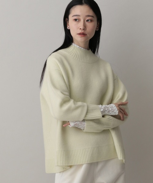 A part by（アパートバイ）の「カシミヤコンオフタートルニット（ニット/セーター・レディース・イエロー系その他/レッド/ライトグレー/ネイビー・FREE）」の22枚目の写真