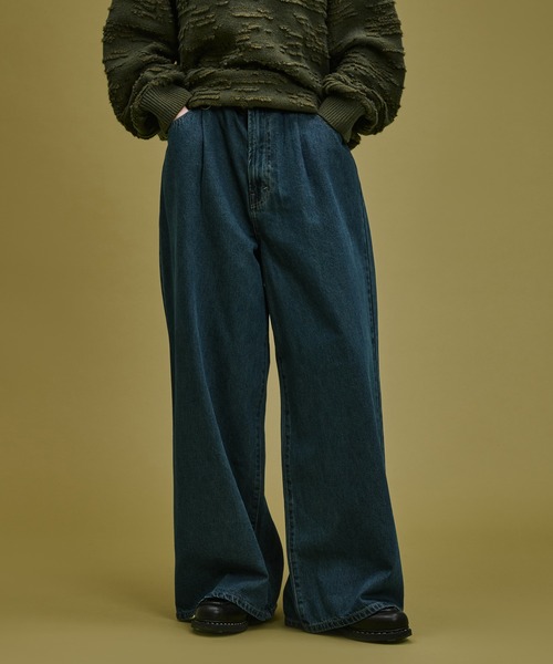 1 TUCK BUGGY DENIM PANTS / ワンタックバギーデニムパンツ（デニム