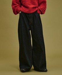 WETTEMPT(�E�B�e���v�g)��1 TUCK BUGGY DENIM PANTS / �����^�b�N�o�M�[�f�j���p���c(�f�j���p���c)