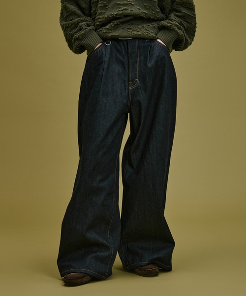 1 TUCK BUGGY DENIM PANTS / ワンタックバギーデニムパンツ（デニム