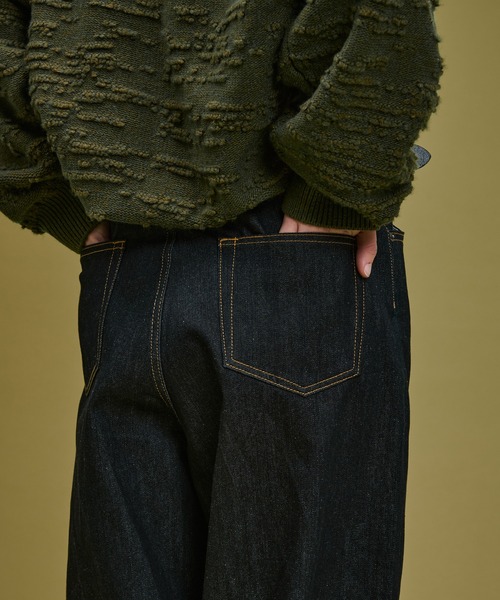 WETTEMPT(ウィテンプト)の「1 TUCK BUGGY DENIM PANTS / ワンタックバギーデニムパンツ(デニムパンツ・メンズ・ブラック/ブルー/ダークインディゴブルー・SMALL/MEDIUM/LARGE)」の13枚目の写真