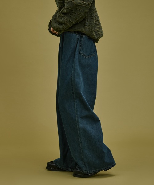1 TUCK BUGGY DENIM PANTS / ワンタックバギーデニムパンツ（デニム