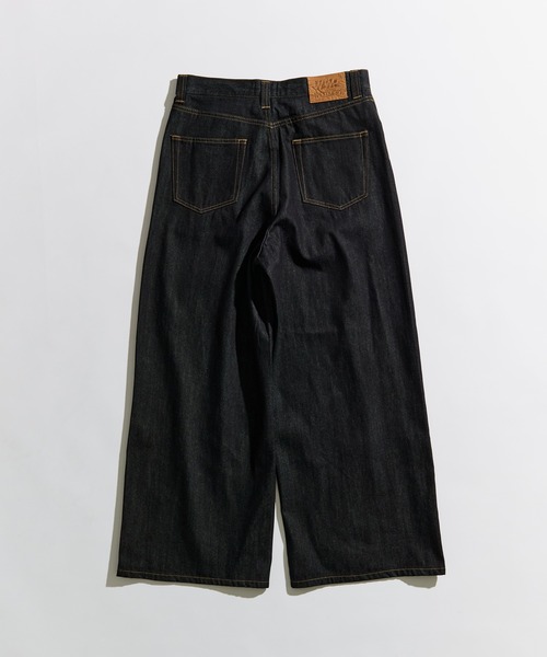 WETTEMPT(ウィテンプト)の「1 TUCK BUGGY DENIM PANTS / ワンタックバギーデニムパンツ(デニムパンツ・メンズ・ブラック/ブルー/ダークインディゴブルー・SMALL/MEDIUM/LARGE)」の5枚目の写真