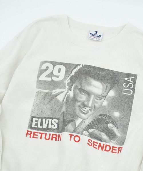 VINTAGE(ヴィンテージ)の「【USED】90’s Elvis Presley “RETURN TO SENDER” スウェット USA製(スウェット・メンズ・ホワイト・ONE SIZE)」の10枚目の写真