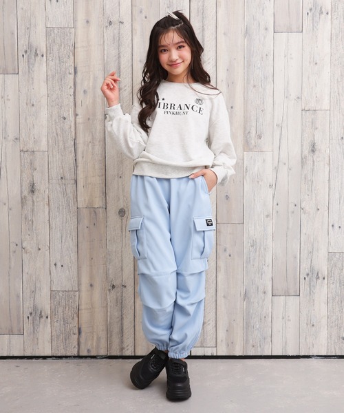 PINKHUNT(ピンクハント)の「PINKHUNT ピンクハント ゲームトレーナー 1073K(スウェット・キッズ・アッシュグレー/チャコールグレー/スカイブルー系1・120cm/130cm/140cm/150cm/160cm)」の15枚目の写真