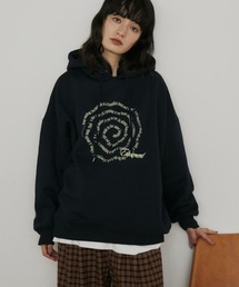 MERLOT(メルロー)のレタリングロゴフーディー/裏起毛(パーカー)