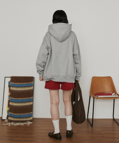 MERLOT（メルロー）の「レタリングロゴフーディー/裏起毛（パーカー・レディース・グレー/ネイビー・FREE）」の17枚目の写真