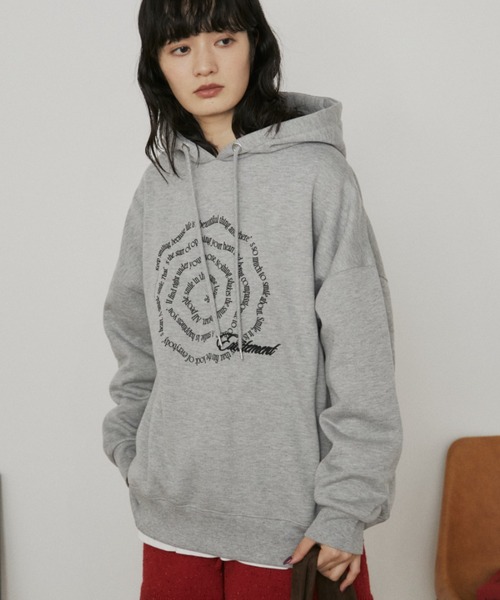 MERLOT（メルロー）の「レタリングロゴフーディー/裏起毛（パーカー・レディース・グレー/ネイビー・FREE）」の11枚目の写真