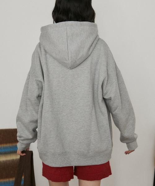 MERLOT（メルロー）の「レタリングロゴフーディー/裏起毛（パーカー・レディース・グレー/ネイビー・FREE）」の13枚目の写真