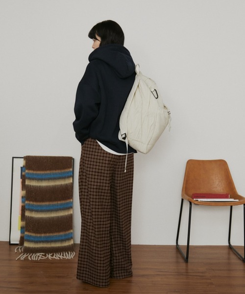 MERLOT（メルロー）の「レタリングロゴフーディー/裏起毛（パーカー・レディース・グレー/ネイビー・FREE）」の9枚目の写真