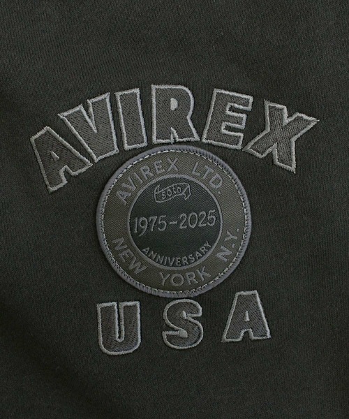 AVIREX(アヴィレックス)の「AVIREX 50th VARSITY SWEAT PANTS(スウェットパンツ・メンズ・エンジ/ホワイト/チャコールグレー・M/L/XL/XXL)」の14枚目の写真