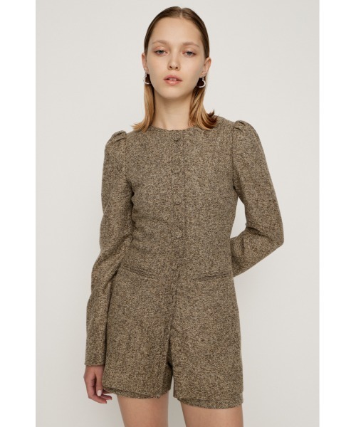 PUFF SLEEVE FRONT BUTTON 2P パフスリーブ フロントボタン ツーピー