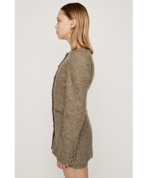 SLY(スライ)の「PUFF SLEEVE FRONT BUTTON 2P パフスリーブ フロントボタン ツーピー 秋服 冬服(セットアップ・レディース・ブラック/ベージュ・1/2)」の10枚目の写真