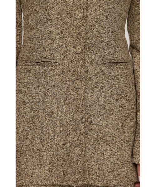 SLY(スライ)の「PUFF SLEEVE FRONT BUTTON 2P パフスリーブ フロントボタン ツーピー 秋服 冬服(セットアップ・レディース・ブラック/ベージュ・1/2)」の13枚目の写真