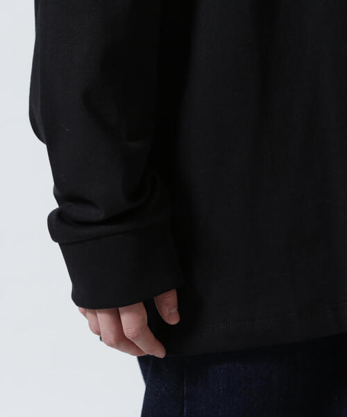 BARROW(バロー)の「Barrow/バロー/JAPAN LIMITED Iconic Smile LONG T-SHIRT(Tシャツ/カットソー・メンズ・ブラック/ホワイト・L/M/XL)」の7枚目の写真