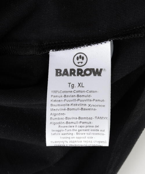 BARROW(バロー)の「Barrow/バロー/JAPAN LIMITED Iconic Smile LONG T-SHIRT(Tシャツ/カットソー・メンズ・ブラック/ホワイト・L/M/XL)」の13枚目の写真