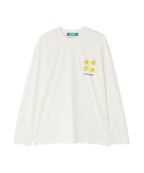 BARROW(バロー)の「Barrow/バロー/JAPAN LIMITED Iconic Smile LONG T-SHIRT(Tシャツ/カットソー・メンズ・ブラック/ホワイト・L/M/XL)」の18枚目の写真