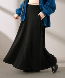 特暖 裏シャギー ロングフレアスカート