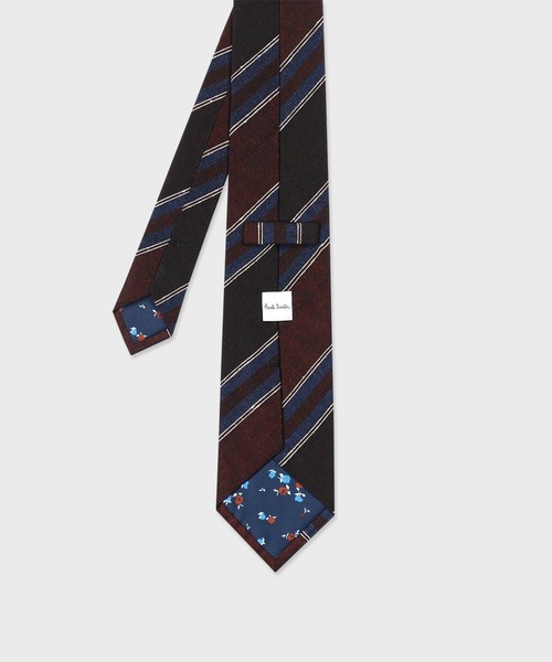 Paul Smith(ポールスミス)の「ダークトーン レジメンタル タイ【250026 552MJ】(ネクタイ・メンズ・ダークパープル/ダークグリーン/ダークブラウン・FREE)」の4枚目の写真