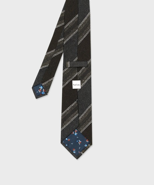 Paul Smith(ポールスミス)の「ダークトーン レジメンタル タイ【250026 552MJ】(ネクタイ・メンズ・ダークパープル/ダークグリーン/ダークブラウン・FREE)」の6枚目の写真