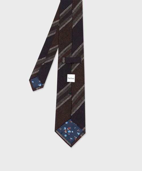 Paul Smith(ポールスミス)の「ダークトーン レジメンタル タイ【250026 552MJ】(ネクタイ・メンズ・ダークパープル/ダークグリーン/ダークブラウン・FREE)」の8枚目の写真