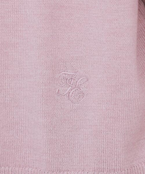 index（インデックス）の「ビジュークルーネックカーディガン【洗濯機OK】《7col/XS～LL》（カーディガン/ボレロ・レディース・チャコールグレー/ナチュラル/モスグリーン系7/ブラウン系その他/ネイビー/ピンク系1/ボルドー・34/36/38/40/42）」の16枚目の写真