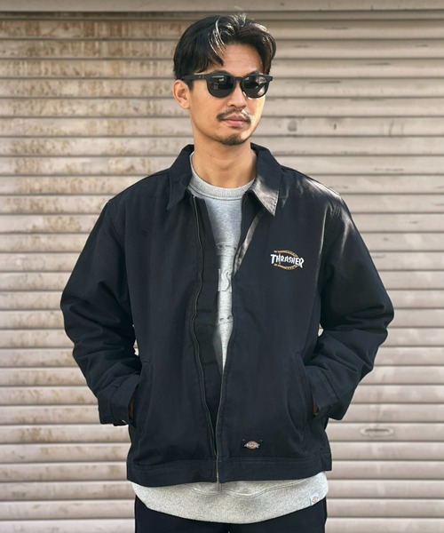 THRASHER(スラッシャー)の「【Dickies SKATEBOARDING】THRASHER DICKIES JACKET(その他アウター・メンズ・ブラック・X-LARGE/LARGE/MEDIUM)」の1枚目の写真