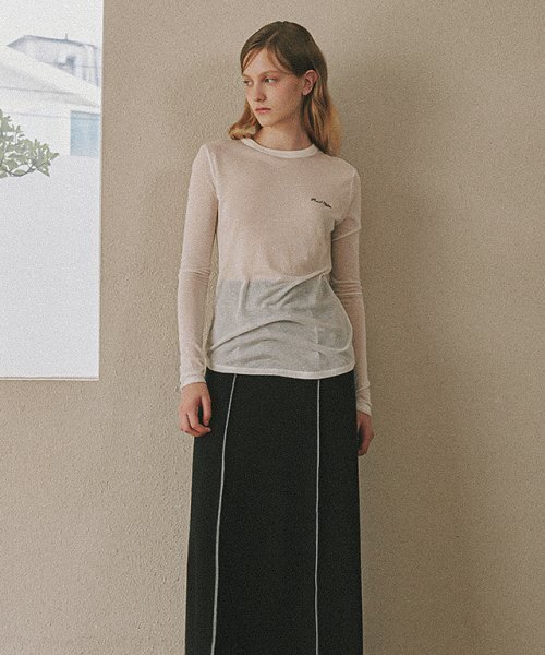 RONRON(ロンロン)の「NUIT FLAT LONG SLEEVE IVORY(Tシャツ/カットソー・レディース・その他・FREE)」の2枚目の写真