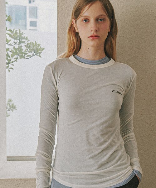RONRON(ロンロン)の「NUIT FLAT LONG SLEEVE IVORY(Tシャツ/カットソー・レディース・その他・FREE)」の5枚目の写真