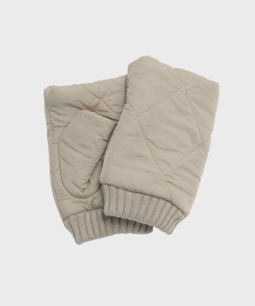 SUBLIME(サブライム)の「GO OUT キルト グローブ(手袋・メンズ・ブラック/カーキ/ホワイト系その他・FREE)」の2枚目の写真