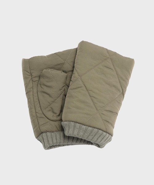 SUBLIME(サブライム)の「GO OUT キルト グローブ(手袋・メンズ・ブラック/カーキ/ホワイト系その他・FREE)」の3枚目の写真